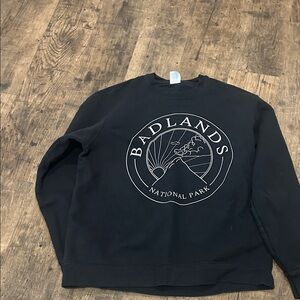 Port and Company Black Badlands Crewneck Sweater
